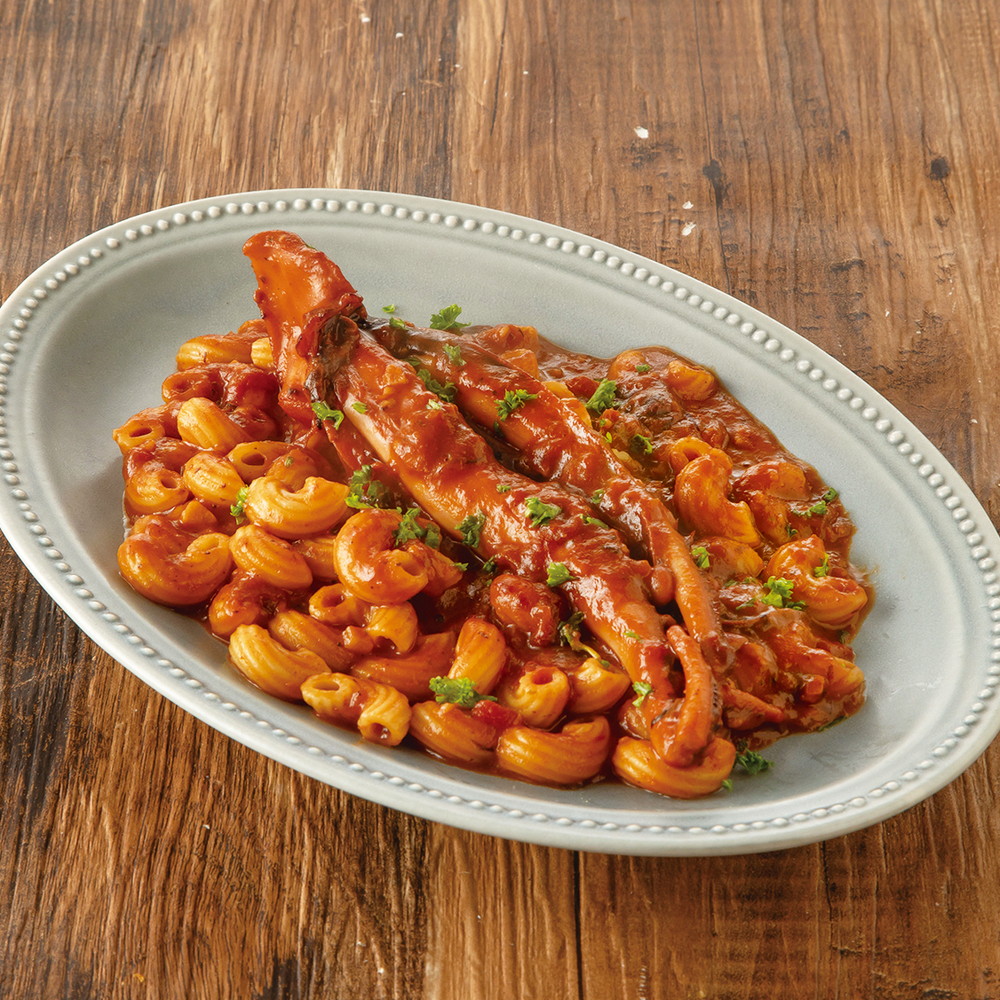 Macaroni with Calamari and Spicy Tomato Sauce