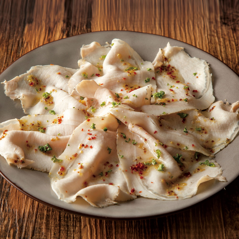 Thinly Sliced Galician Pork Carpaccio