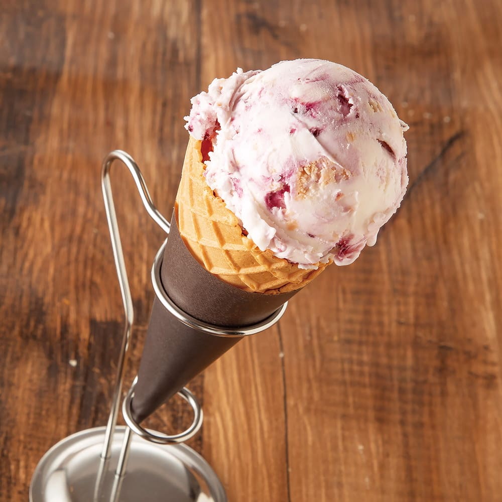 Blueberry Cheesecake Ice Cream Cone